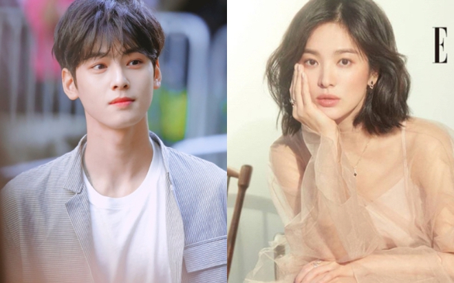 Soi hint c p c ch u Song Hye Kyo Cha Eun Woo Con trai m n