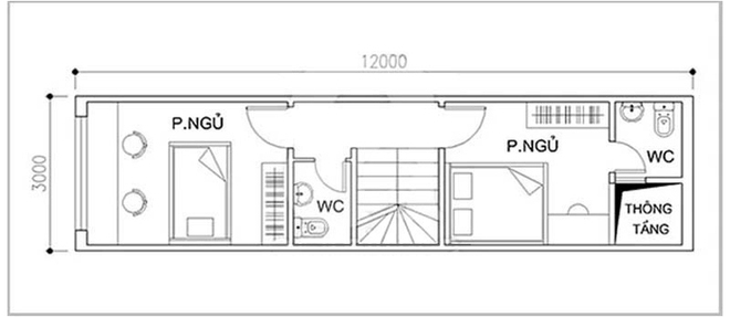 Tư vấn thiết kế nhà ống mặt tiền 3m cho gia đình 4 người - Ảnh 2.