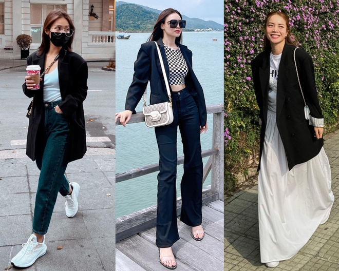 5 mẫu &aacute;o blazer được mỹ nh&acirc;n Việt diện m&atilde;i kh&ocirc;ng ch&aacute;n - Ảnh 1.