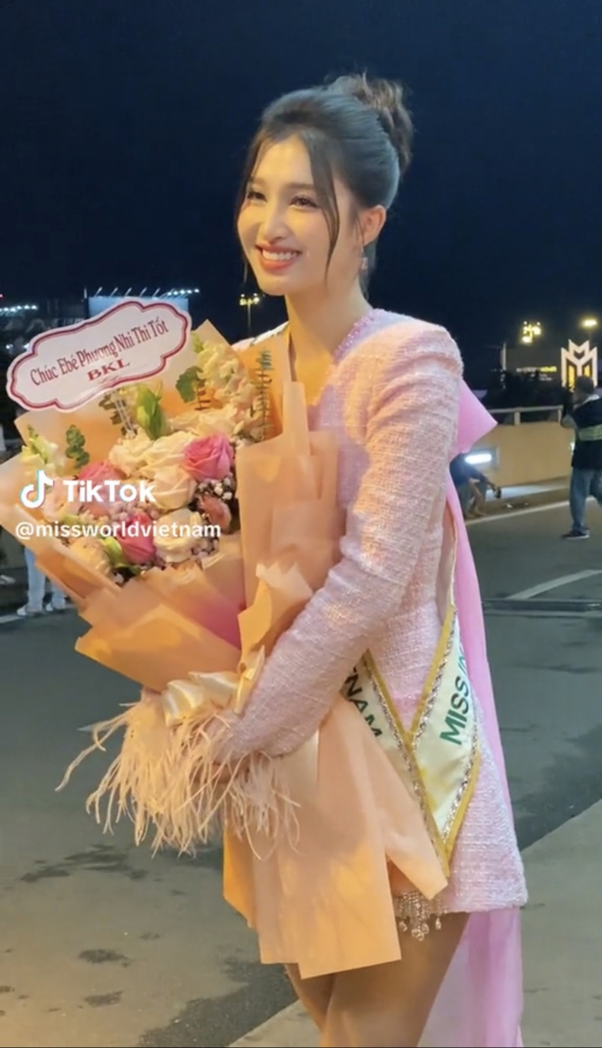 Phương Nhi lên đường chinh chiến Miss International: Nhan sắc ngọt ngào, Mai Phương - Bảo Ngọc cùng dàn hậu đến tiễn - Ảnh 4.