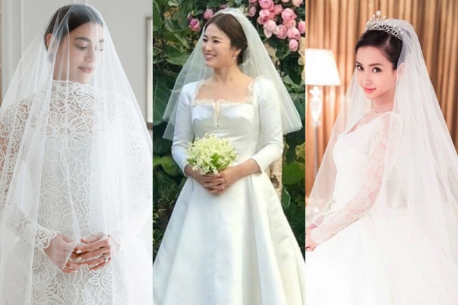 Hôn nhân 3 đại mỹ nhân châu Á diện váy cưới Dior trong đám cưới khủng: Song Hye Kyo - Angelababy “đứt gánh giữa đường”, minh tinh Thái thì sao? - Ảnh 12.