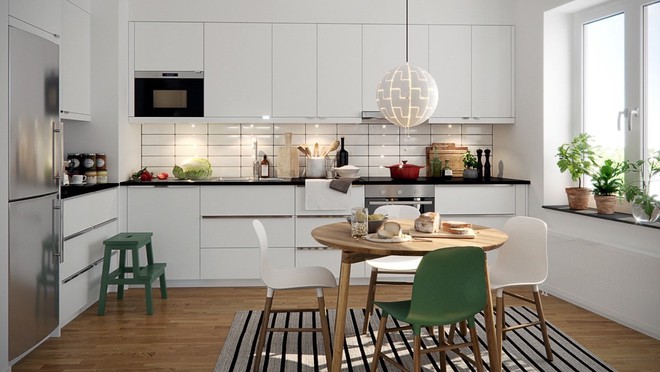 Bố tr&iacute; nội thất căn hộ 61m2 với phong c&aacute;ch hiện đại v&agrave; tho&aacute;ng s&aacute;ng - Ảnh 5.