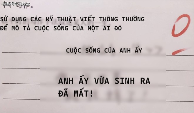 Đề b&agrave;i y&ecirc;u cầu viết văn mi&ecirc;u tả cuộc sống của ai đ&oacute;: Cậu b&eacute; tiểu học ngo&aacute;y đ&uacute;ng 2 d&ograve;ng, c&ocirc; gi&aacute;o đọc xong cười muốn n&iacute;n thở! - Ảnh 1.