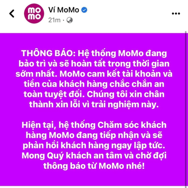 V&iacute; điện tử MoMo gặp lỗi, t&agrave;i khoản của nhiều người chỉ c&ograve;n đ&uacute;ng số 0: Nguy&ecirc;n nh&acirc;n bất ngờ! - Ảnh 4.