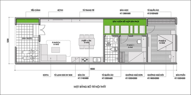 Tư vấn thiết kế và bố trí nội thất hợp lý cho nhà một tầng có 4 thành viên - Ảnh 1.