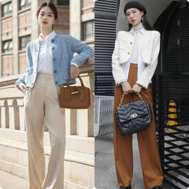 Áo khoác vải tweed và quần âu: Cứ chuyển mùa là phủ sóng style nàng công sở ngoài 30 - Ảnh 7.