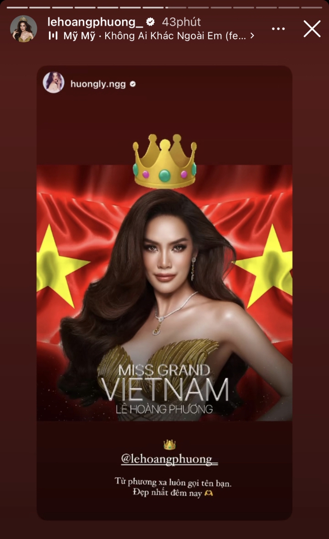 L&ecirc; Ho&agrave;ng Phương trước giờ G Chung kết Miss Grand International: D&agrave;n sao Việt đồng loạt ủng hộ, vị tr&iacute; ở bảng dự đo&aacute;n g&acirc;y bất ngờ - Ảnh 5.