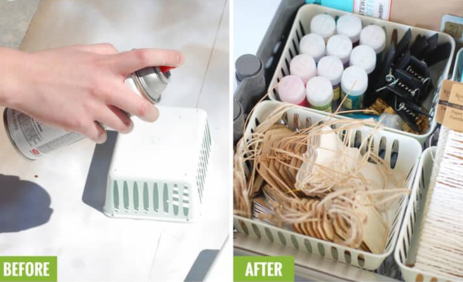 10 &yacute; tưởng l&agrave;m đẹp lại c&aacute;c m&oacute;n đồ nội thất cũ với hộp sơn m&agrave;u - Ảnh 1.