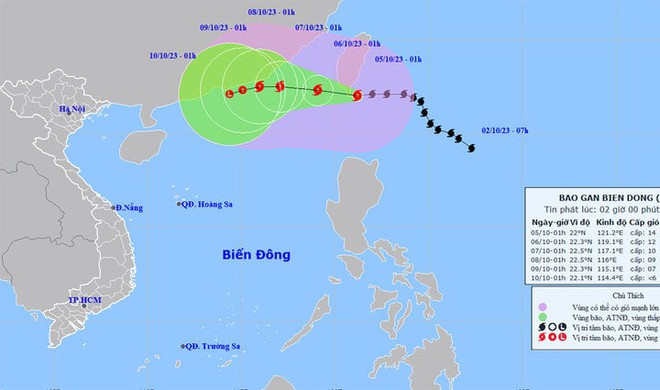 B&atilde;o Koinu chưa giảm cường độ, đang tiến nhanh v&agrave;o Biển Đ&ocirc;ng - Ảnh 1.