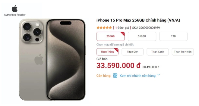Săn điện thoại dịp siêu sale 11/11: iPhone 15 Pro Max giảm sâu hơn 5 triệu, S23 Ultra giảm hơn 12 triệu! - Ảnh 1.
