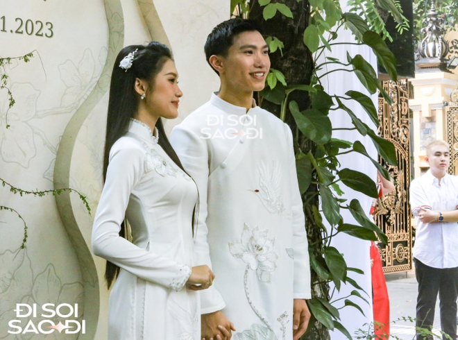 Văn Hậu v&agrave; Hải My xuất hiện t&igrave;nh tứ tại đ&aacute;m hỏi, visual đỉnh cao h&uacute;t mọi &aacute;nh nh&igrave;n - Ảnh 7.