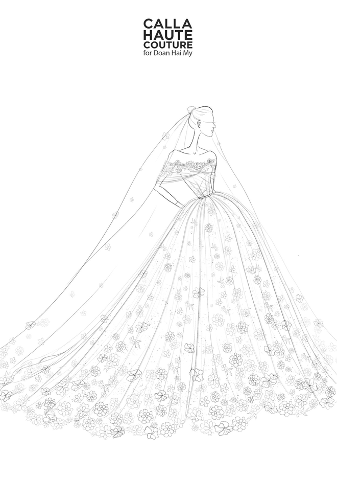 Váy cưới tựa công chúa truyện cổ tích của doãn hải my