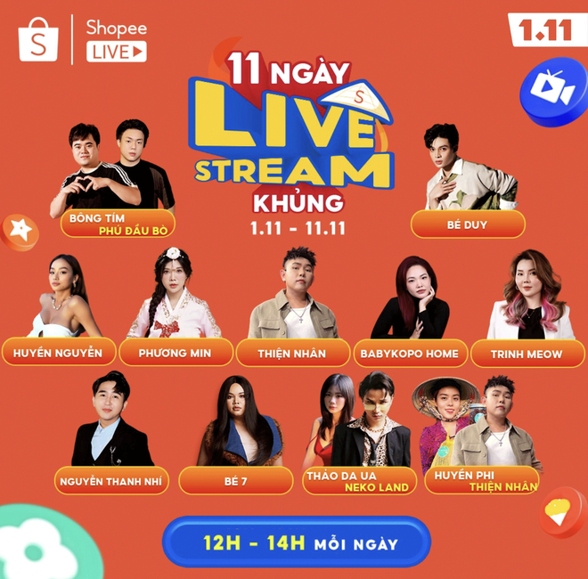 11 ng&agrave;y Livestream Khủng: Thiện Nh&acirc;n bật m&iacute; c&aacute;ch chốt đơn nửa gi&aacute; từ iPhone 15 đến đồ gia dụng - Ảnh 1.