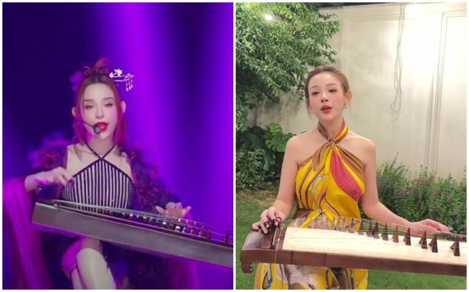 Chị đẹp Huyền Baby vừa đ&aacute;nh đ&agrave;n vừa h&aacute;t mộc trong vườn nh&agrave; 100 tỷ, netizen: G&igrave; cũng xuất sắc bảo sao chồng giữ ở nh&agrave;! - Ảnh 2.
