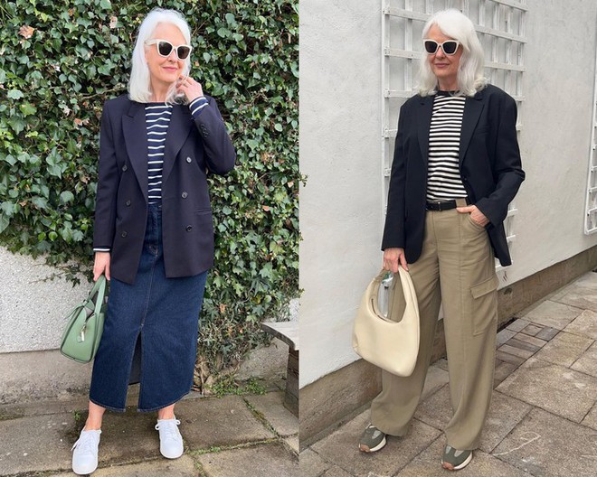 Fashion blogger 60 tuổi mặc đẹp và trẻ trung nhờ 5 món thời trang cơ bản - Ảnh 1.