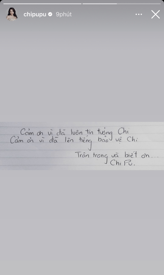 Chi Pu viết thư tay nói vỏn vẹn 2 câu giữa bão lùm xùm bị công kích vì hát nhép tại Trung Quốc - Ảnh 2.