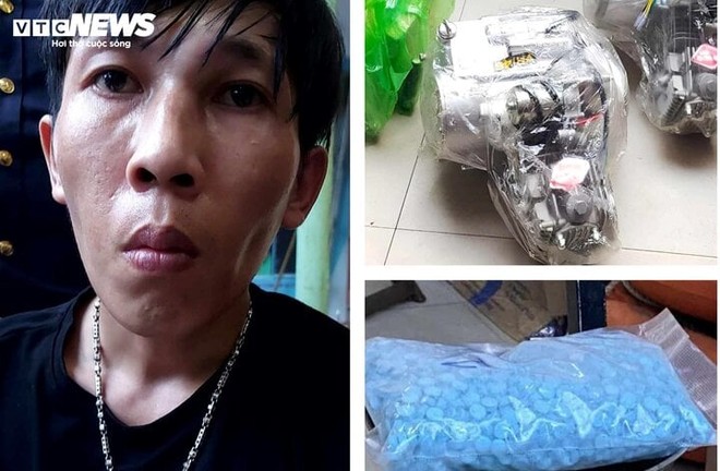 Giấu 2.000 viên thuốc lắc vào lốc xe máy đưa từ Lào về Đà Nẵng - Ảnh 1.
