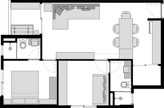 Căn hộ chỉ 17m2 với thiết kế thông minh và đầy đủ công năng - Ảnh 2.