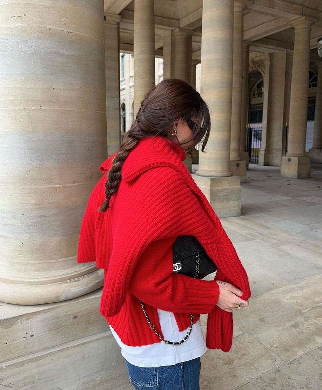 Con gái Pháp đang thi nhau diện đồ đỏ, mix rất hay và không hề sến - Ảnh 2.