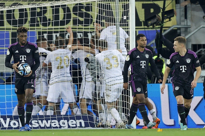 Bayern Munich thua sốc đội hạng Ba, Harry Kane tan mộng nâng cúp - Ảnh 1.