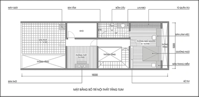 Tư vấn thiết kế và bố trí nội thất nhà 1 tầng cho gia đình 3 người ở Nam Định - Ảnh 2.