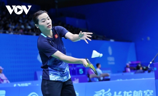 Nguyễn Thùy Linh gây sốc thắng nhà vô địch thế giới và Olympic Carolina Marin - Ảnh 1.