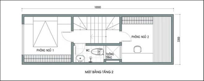 Tư vấn thiết kế nhà ống 33m2 nằm trong ngõ nhỏ 1,2m nhưng vẫn có giếng trời và nhiều cây xanh - Ảnh 2.