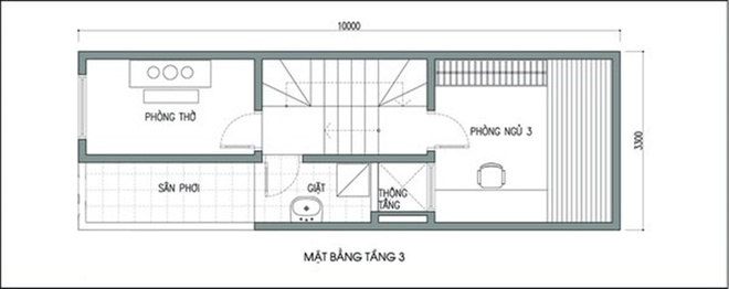 Tư vấn thiết kế nhà ống 33m2 nằm trong ngõ nhỏ 1,2m nhưng vẫn có giếng trời và nhiều cây xanh - Ảnh 3.