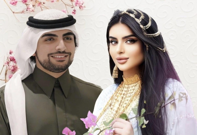 Đ&aacute;m cưới xa hoa của tỷ ph&uacute; c&ocirc;ng nghệ v&agrave; C&ocirc;ng ch&uacute;a Dubai: V&aacute;y đ&iacute;nh kim cương, b&aacute;nh cưới 7 tầng! - Ảnh 1.