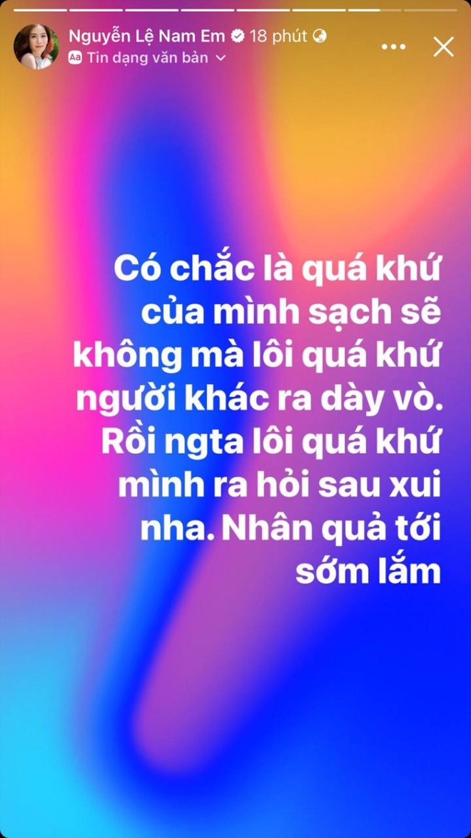 Nam Em phản pháo giữa lùm xùm đời tư của chồng sắp cưới: Có chắc quá khứ của mình sạch sẽ không - Ảnh 3.