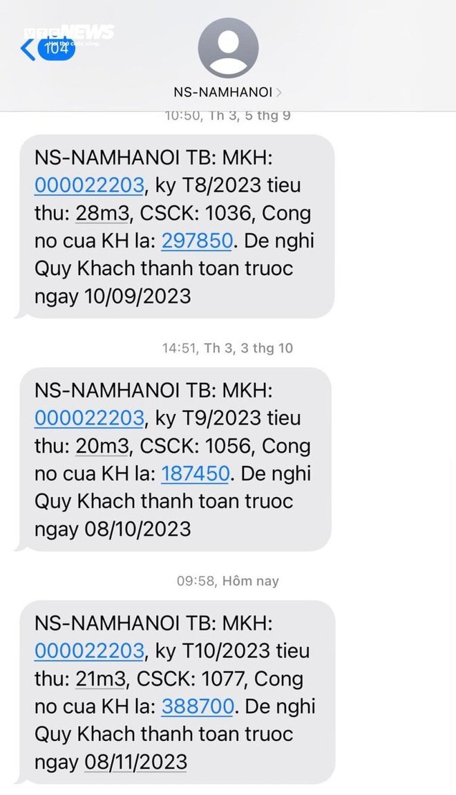 Mất nước gần nửa th&aacute;ng, cư d&acirc;n KĐT ở H&agrave; Nội vẫn nhận h&oacute;a đơn cao gấp 6 lần - Ảnh 4.