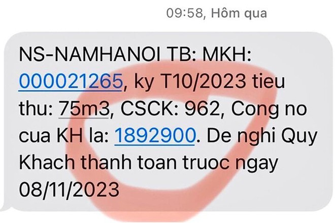 Mất nước gần nửa th&aacute;ng, cư d&acirc;n KĐT ở H&agrave; Nội vẫn nhận h&oacute;a đơn cao gấp 6 lần - Ảnh 3.