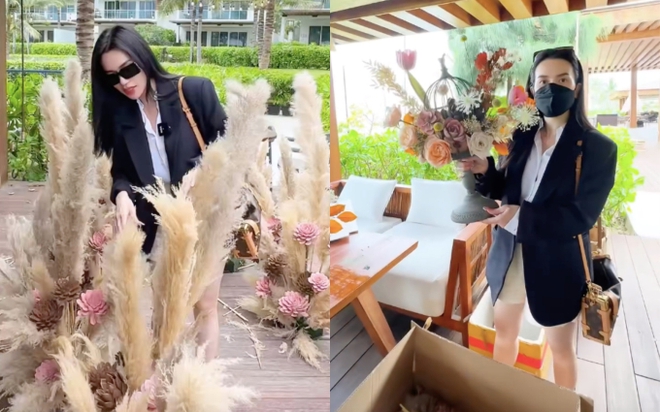 Những h&igrave;nh ảnh đầu ti&ecirc;n đ&aacute;m cưới Puka ở Cam Ranh: Thu&yacute; Ng&acirc;n - Lan Ngọc sẵn s&agrave;ng, h&eacute; lộ kh&ocirc;ng gian 500 hoa sen đ&aacute; - Ảnh 4.
