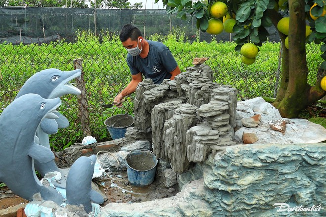 Độc lạ chậu bưởi h&igrave;nh rồng gi&aacute; trăm triệu đồng - Ảnh 5.