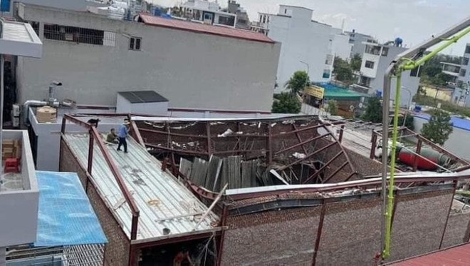 Sập nhà đang xây ở Thái Bình: Nạn nhân thứ 3 chết trên đường đi cấp cứu - Ảnh 1.