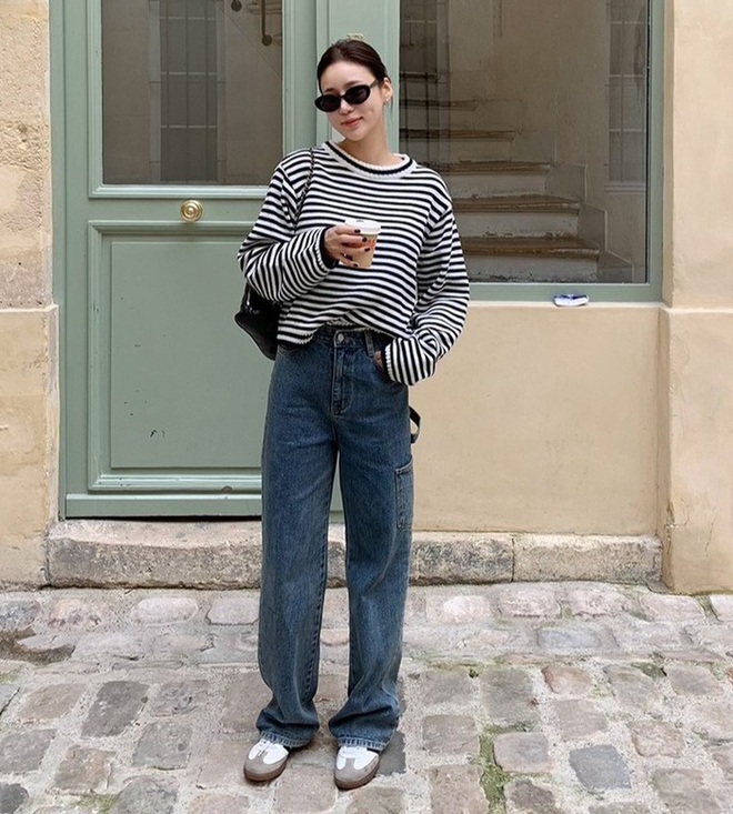 Quần jeans ống rộng đang dẫn đầu xu hướng v&agrave; 10 c&aacute;ch diện chuẩn s&agrave;nh điệu - Ảnh 8.