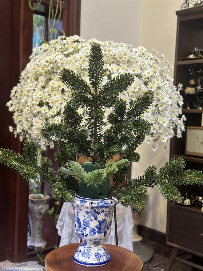 Mẹ 8x ở Quảng Ninh chỉ c&aacute;ch cắm c&agrave;nh th&ocirc;ng tươi đ&oacute;n Gi&aacute;ng sinh dễ l&agrave;m lại đẹp ấn tượng - Ảnh 15.