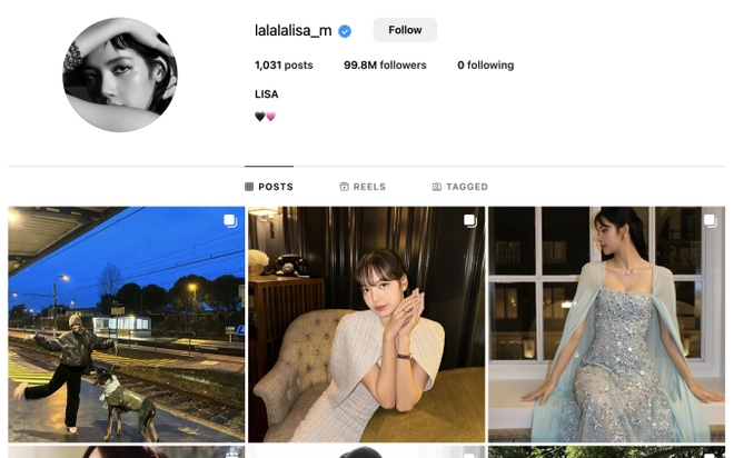 Loạt bài đăng có giá bằng cả căn biệt thự của Lisa (BLACKPINK) trên kênh Instagram có gần 100 triệu người - Ảnh 1.