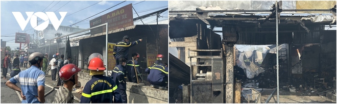 Cháy lớn làm thiệt hại nhiều nhà dân ở Tiền Giang - Ảnh 2.