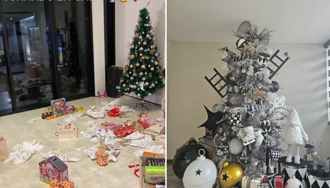 Bạn g&aacute;i Ronaldo đăng ảnh nh&agrave; bừa bộn dịp Gi&aacute;ng sinh, g&acirc;y tranh c&atilde;i v&igrave; một điểm bất ngờ - Ảnh 3.