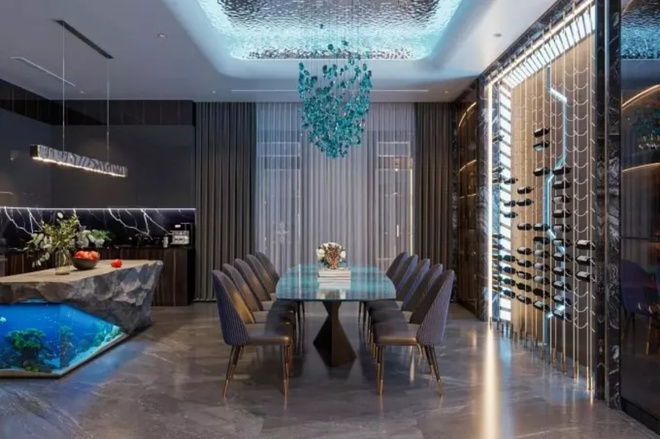 &ldquo;Soi&rdquo; bếp nh&agrave; Shark B&igrave;nh - Phương Oanh: Sang xịn như nh&agrave; h&agrave;ng, ch&eacute;n đĩa nhiều đến mức chụp ảnh kh&ocirc;ng tr&ugrave;ng lặp - Ảnh 3.