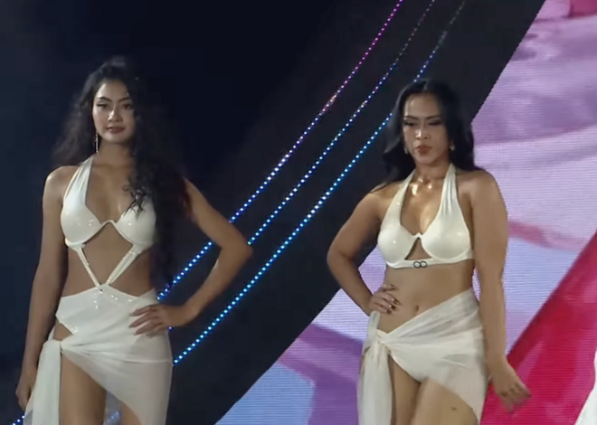Phần thi bikini đáng thất vọng của đêm bán kết Hoa hậu Hoàn vũ Việt Nam 2023 - Ảnh 2.