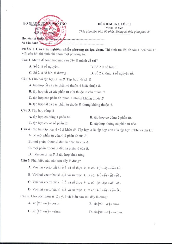 N&Oacute;NG: Đề minh họa cấu tr&uacute;c m&ocirc;n To&aacute;n thi tốt nghiệp THPT từ năm 2025, xuất hiện h&igrave;nh thức trắc nghiệm mới! - Ảnh 1.