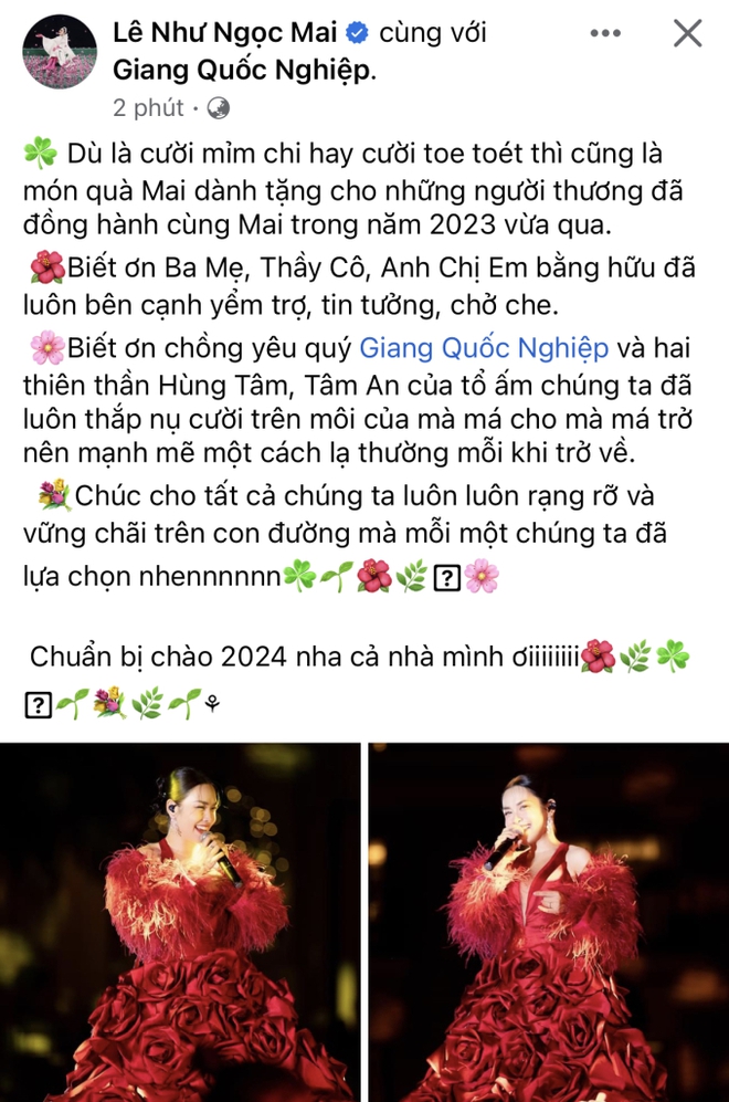 Sao Việt ngày cuối năm 2023: Hoà Minzy và dàn sao tổng kết loạt cột mốc đặc biệt, 1 đôi Vbiz tung ảnh cưới - Ảnh 6.