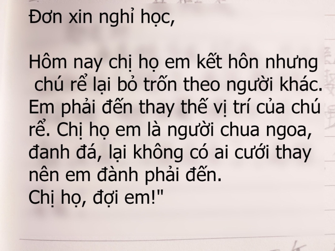 Lá đơn xin nghỉ học với lý do vô lý không chịu nổi của cậu bé cấp 1 khiến giáo viên bật cười: Em này xem phim nhiều quá rồi! - Ảnh 1.