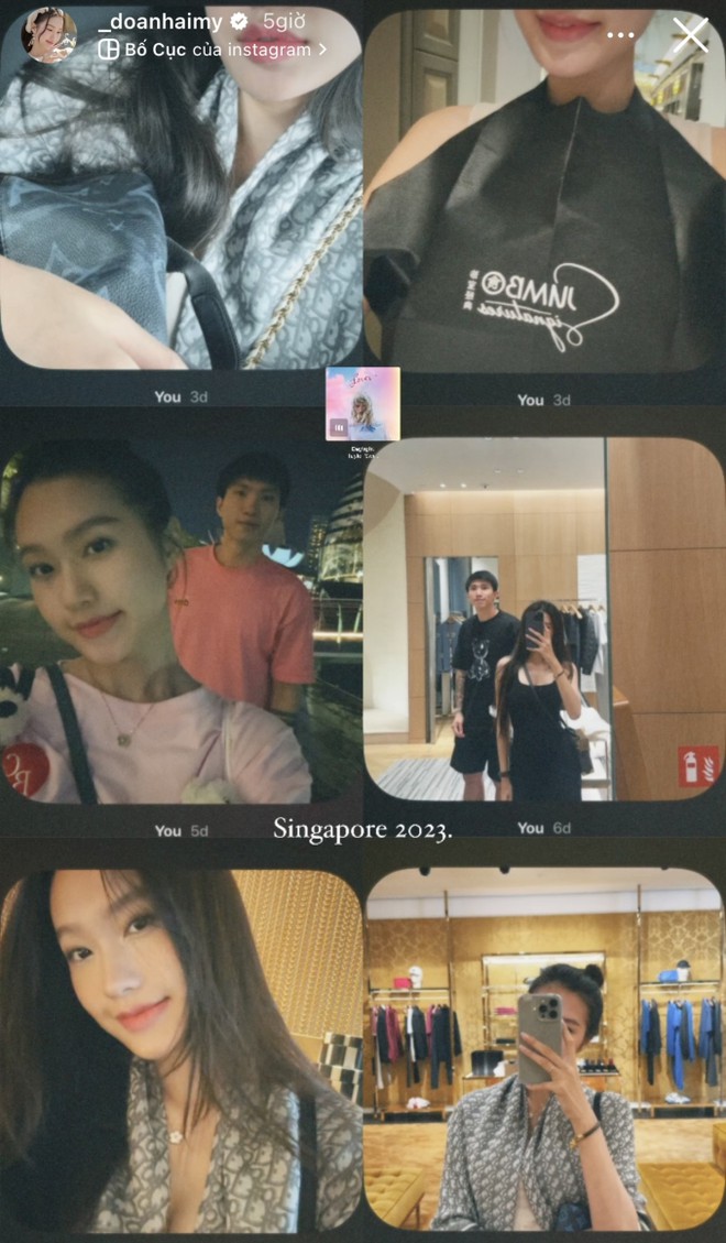 Do&atilde;n Hải My tổng kết tuần trăng mật tại Singapore với Đo&agrave;n Văn Hậu chỉ bằng một tấm ảnh - Ảnh 1.