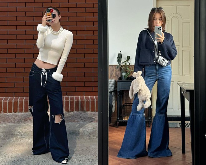 4 kiểu quần jeans không bao giờ lỗi mốt trong tủ đồ của sao Việt - Ảnh 1.
