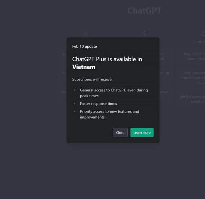 ChatGPT đ&atilde; c&oacute; mặt tại Việt Nam - Ảnh 1.