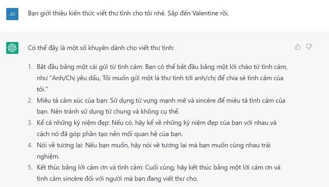 Nhờ ChatGPT viết thư tình ngày Valentine, đảm bảo crush nghe xong đổ ngay cái rụp! - Ảnh 3.