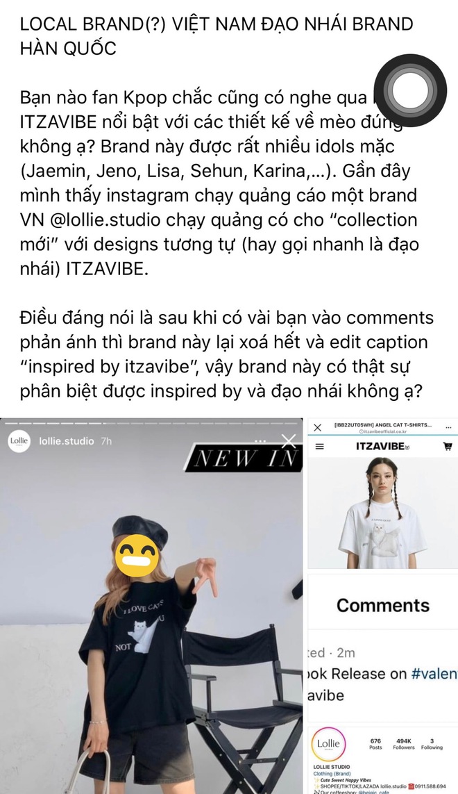 Bị tố ăn cắp chất xám - đạo nhái mẫu áo Hàn, brand Việt giải thích: Bọn mình tìm hình trên Taobao - Ảnh 2.